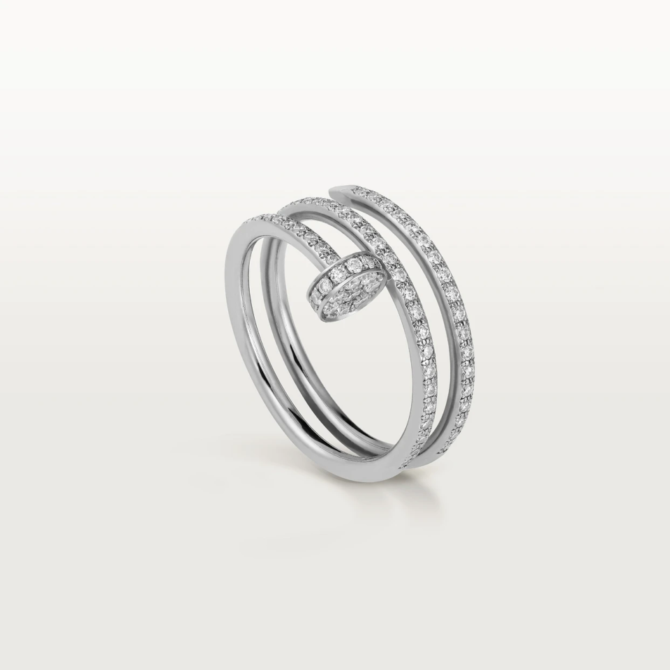 Cariter Juste un Clou Ring white gold 77 diamonds