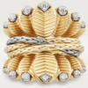 Cartier Grain de Café Ring Yellow White Gold